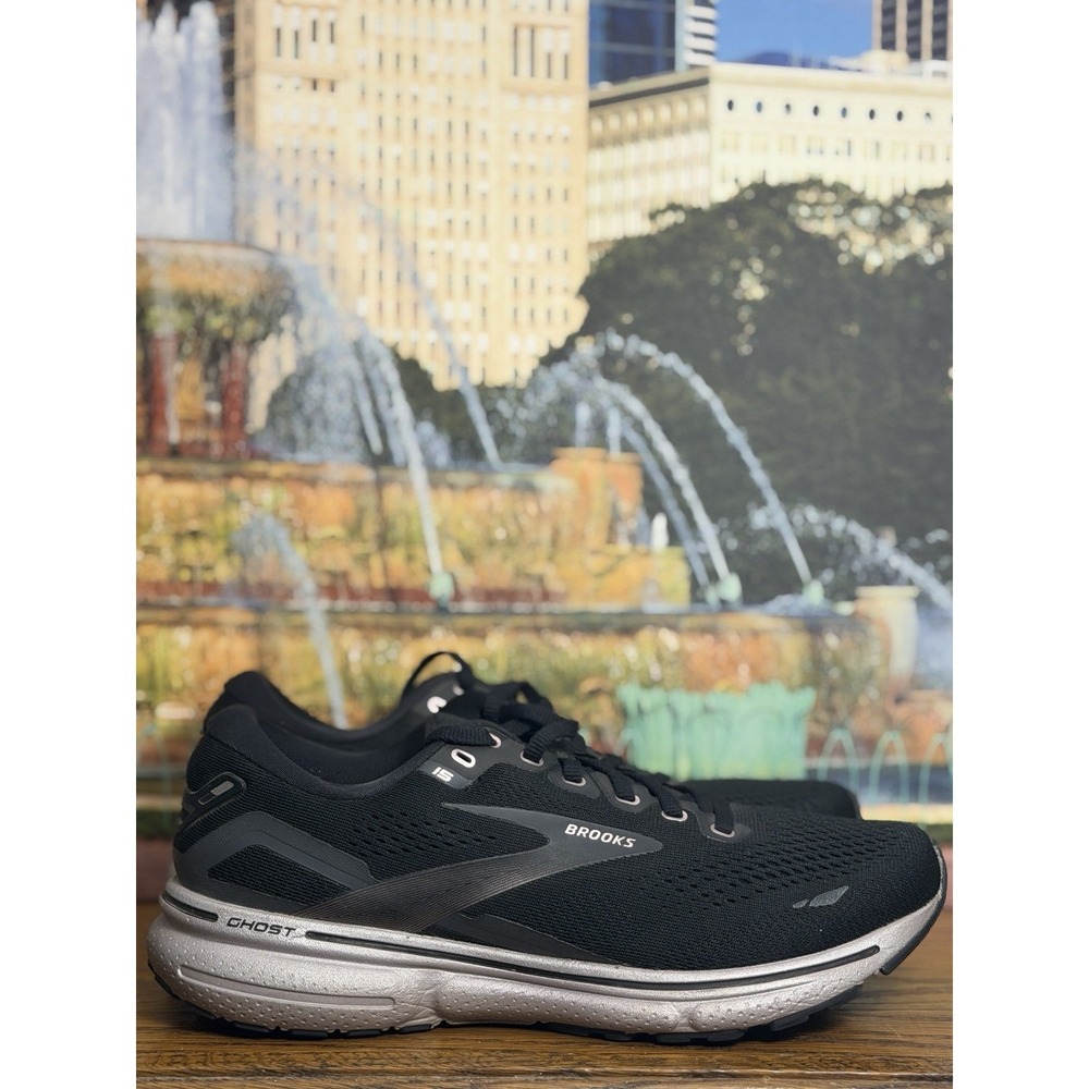 Brooks Ghost 15 Womens Shoes Sz 8.5 B Running Athletic Black Rose Gold Sneakers
